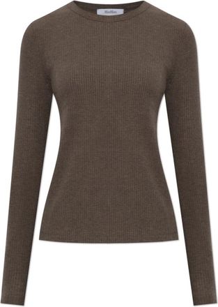 Max Mara Tops, Dames, Bruin, S, Long Sleeve Tops