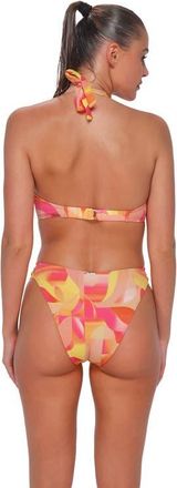 Sunsets Dora Double Tab Bikini Swim Bottoms in Dreamsicle Crepe at Nordstrom, Size X-Large