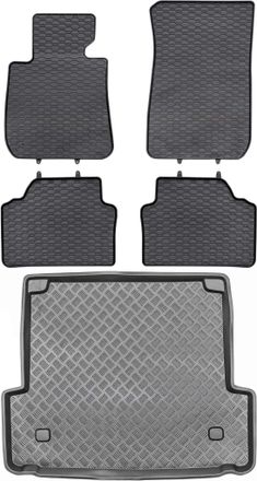 OEM Juego De Alfombrillas De Goma Para Coche Y Maletero Para Bmw Serie 3 E91 Estate (2004-2011)