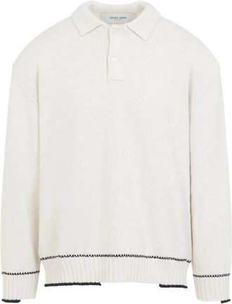 Golden Goose Truien & Vesten, Heren, Wit, XL, Katoen, Rindley Polo