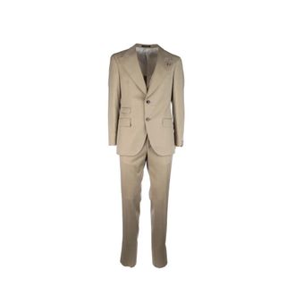 Gabriele Pasini Single Breasted Suits, male, Beige, Size: M Completi Suit Set