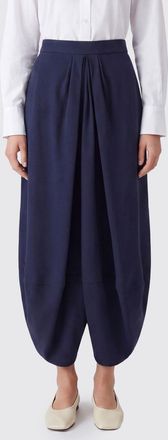 Giorgio Armani Gonna midi asimmetrica in seta con drappeggio laterale