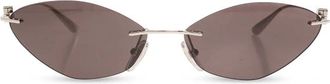 Balenciaga Accessoires, unisex, Zwart, ONE Size, Gossip Rechthoekige Zonnebril
