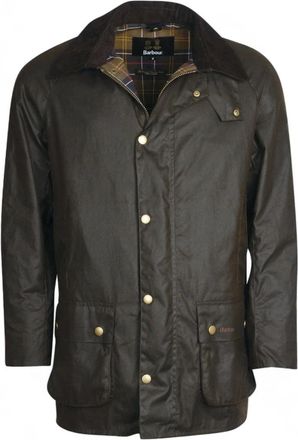 Barbour Gewaxte Katoenen Jas met Tartan Voering - Heren - Zomerjassen - Groen - S - Katoen - Jassen