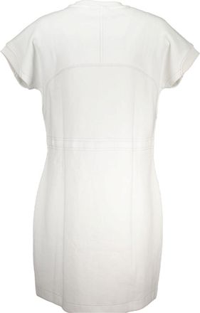Napapijri Cotton-Blend Sports Dress - White