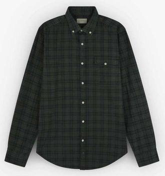 Scalpers Colville Bd - Camicia color kaki scuro-Verde
