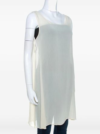 Dolce & Gabbana sleeveless sheer top - Neutrals