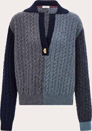 Ferragamo Women Cable knit Grey