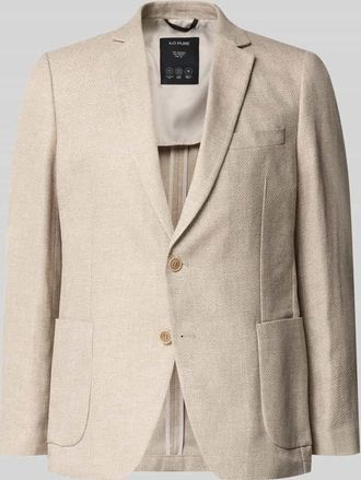 s.Oliver Black Label Regular Fit Anzugsakko aus Leinen-Mix in Beige, Gr&ouml;&szlig;e 106