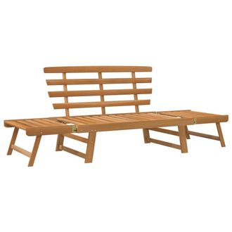 Berkfield Home Garden Bench 2-in-1 190 cm Solid Acacia Wood in Brown