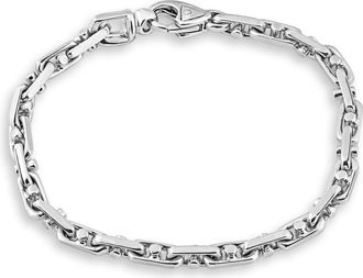 Pompeii3 Mens Marine solid 14k Gold (27gram) or Platinum (43gram) 6mm Link Bracelet 8.5