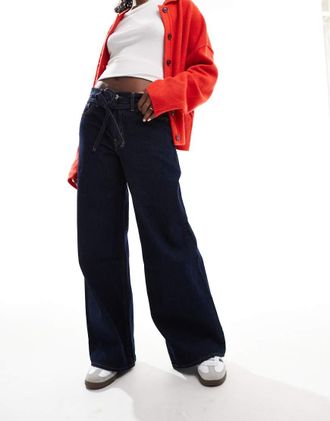 Levi's XL - Jeans ampi dritti blu scuro-Blu navy