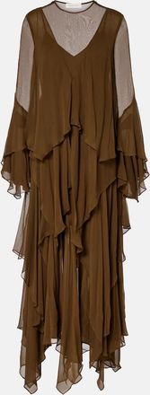 Zimmermann Abito lungo in organza di seta