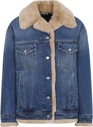 Dolce & Gabbana Denim Blue Cotton Jacket-Donna