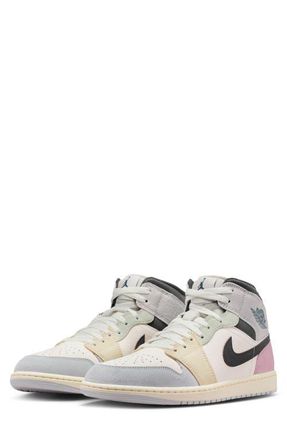 Nike Jordan Air Jordan 1 Mid SE Sneaker in Sail/Iced Jade at Nordstrom, Size 11.5