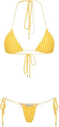 Amir Slama Bikini a righe - Giallo