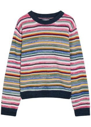 Suzie Kondi Kismet Striped Cashmere Jumper - Multicoloured - S (UK8-10 / S)