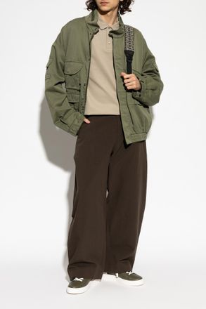 Balmain Jacket With Pockets, Mens, Green