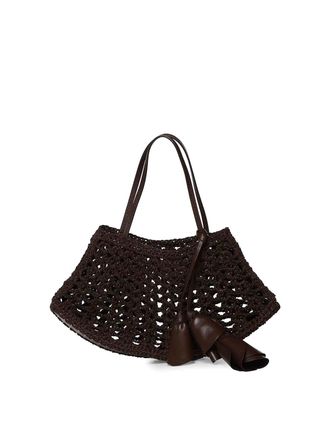Magda Butrym Maya Small Leather And Crochet Bag
