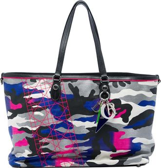 Dior Pre-owned Dior Anselm Reyle Large Canvas Camouflage Tote Ladies GIH0CT9IV5BRW80I