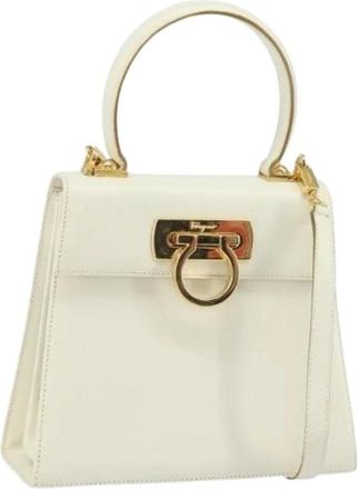 Ferragamo Pre-owned Handbags, female, White, Size: ONE SIZE Pre-owned Handbag