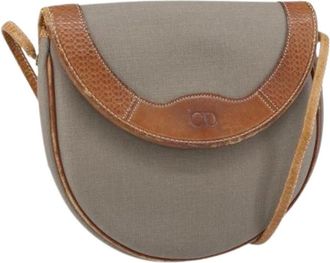 Dior Pre-owned Cross Body Bags, female, Gray, Size: ONE SIZE Pre-owned Vintage Shoulder Bag