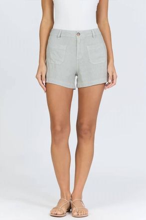 Dear John Denim Carlise High Rise Patch Pocket Short In Abbey Stone