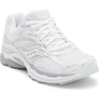 Saucony Gender Inclusive ProGrid Omni 9 Sneaker in White/White/Silver at Nordstrom, Size 10.5 Womens