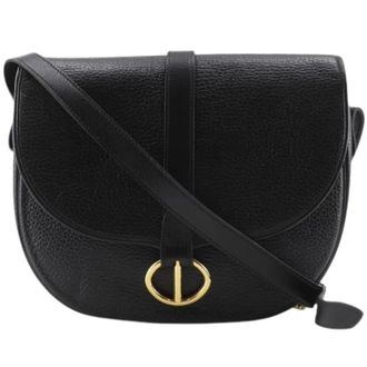 Dior Pre-owned Calf Shoulder Bag - CD Logo Vintage - Dames - Pre-owned - Zwart - Maat: ONE Size Leer