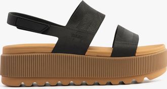 Reef Womens Reef WATER VISTA HIGHER Womens Sandals Black/Tan - Size: 6