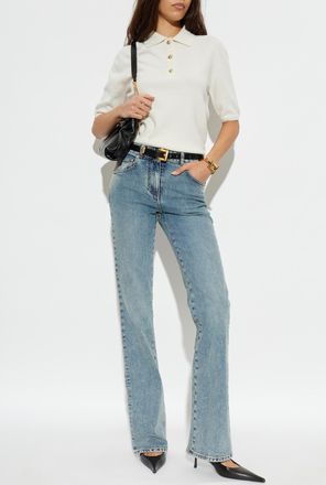 Balmain Straight-leg Jeans, Womens, Blue