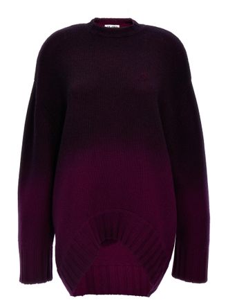 The Attico Purple Wool Short Womens Dress