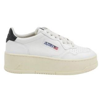 Autry Medalist Platform Sneakers - Dames - Sneakers - Wit - 40 EU - Katoen - Schoenen