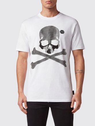 Philipp Plein T-shirt in cotone a maniche corte con stampa Skull