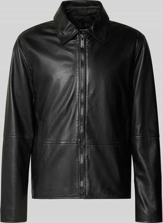 Strellson Regular Fit Lederjacke aus echtem Lammleder Modell KELLAN-S in Black, Gr&ouml;&szlig;e 48