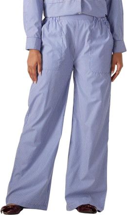 Moliin Elegante Blauwe Gerda Broek - Dames - Wijde Broeken - Veelkleurig - L - Broeken