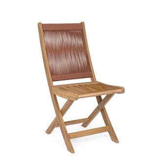 Konte Design Juego de 2 sillas plegables de madera de acacia
