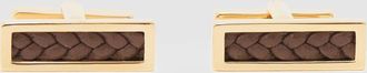 Reiss Gold & brown Bar Cufflinks