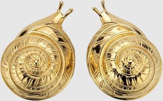 Gucci Snail-shaped Earrings, Gold-toned metal, Gold-toned metal