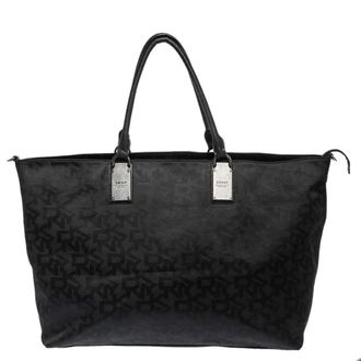 DKNY Dkny Black Signature Canvas Tote