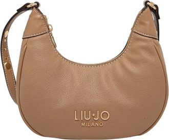 Liu Jo Shoulder Bags, female, Beige, Size: ONE SIZE Small Hobo Shoulder Bag