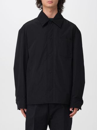 Ami Relaxed Fit Shirt Jacket in a Cotton Blend with Dropped Shoulders