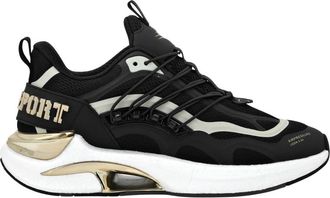 Plein Sport Runner Pressure //Gen.x. 04 - unisex - Hardloopschoenen - Zwart - 44 EU - Leer - Fitness