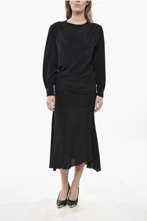 Isabel Marant Silk Blouse HANANE With Off-Center Closure size 38