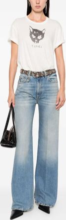 R13 Jeans con ricamo - Blu