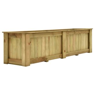 vidaXL Arriate De Madera De Pino Impregnada 196x50x50 Cm Vidaxl