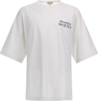 Alexander McQueen T-shirt con stampa - Bianco