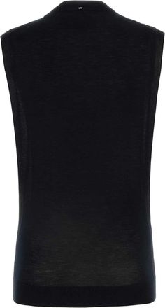 Sportmax Nero Exterior: Wool Silk Maglie Sweater