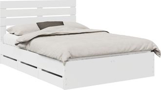 vidaXL Estructura De Cama Con Caj&oacute;n 160 X 200 Cm Madera Ingenieril Vidaxl