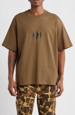 Rta Colin Oversize Graphic Print T-Shirt in Teak Pirate Radio at Nordstrom, Size Xxx-Large